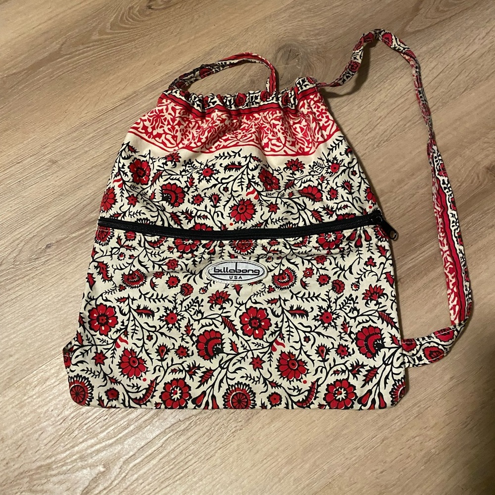 Vintage Billabong drawstring backpack
